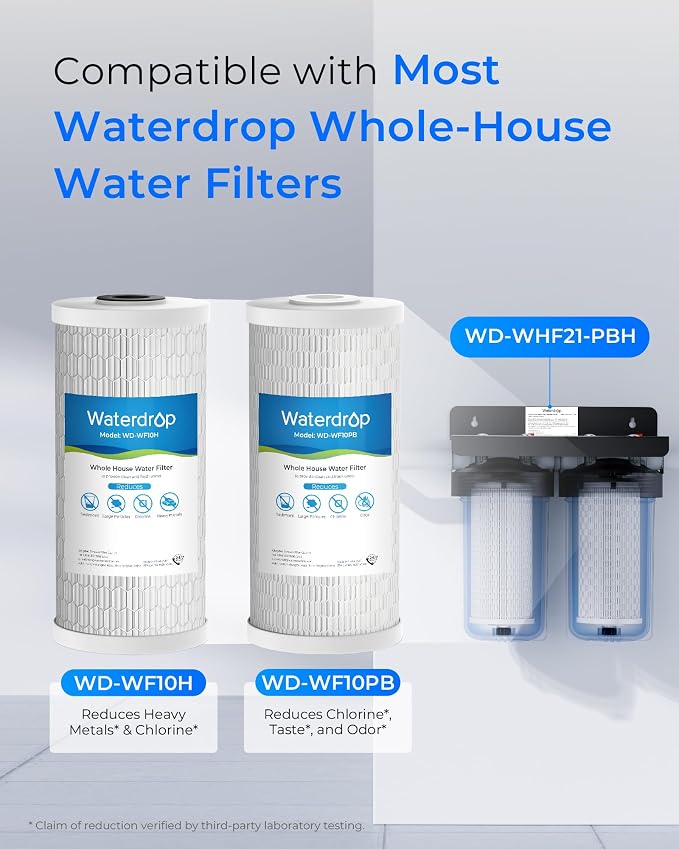 Waterdrop WF10PBH Whole House Water Filter, Compatible - Image 2