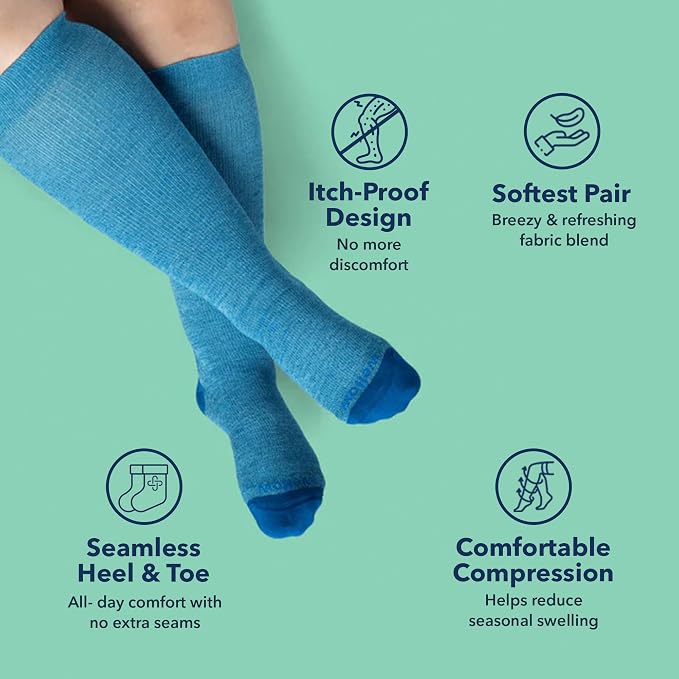 Wellow Wide Calf Compression Socks - Image 3
