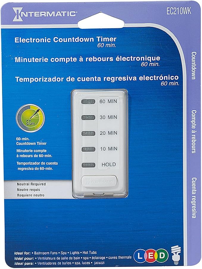 Intermatic EC210WK 10/20/30/60 Minute Countdown Timer - Image 4
