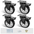 5" Swivel Plate Casters, 1400Lbs Capacity by ASHGOOB