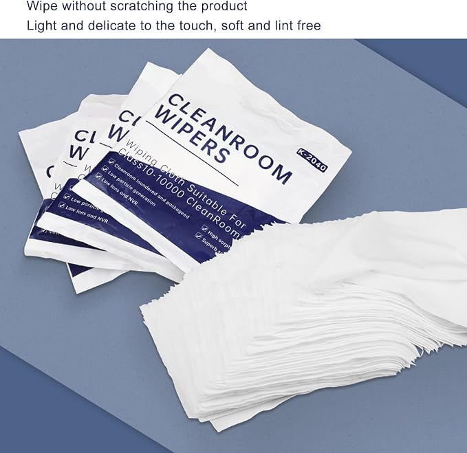 Cleanroom Wiper Cloth Polyester Fiber Wipes Ultra Fine Texture Strong - Image 6