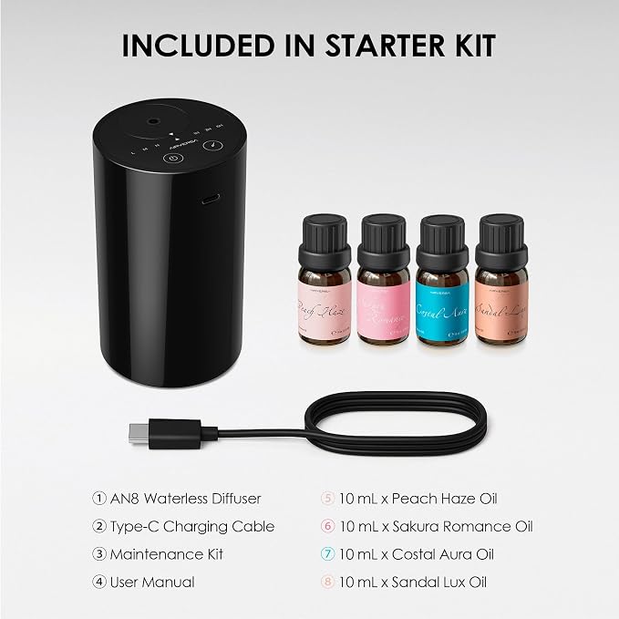 Airversa Waterless Essential Oil Diffuser Starter Kit - Image 4