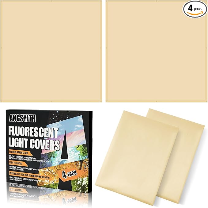 ANGSYLTH 2 x 2 Feet Fluorescent Light Covers by ANGSYLTH