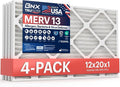 BNX TruFilter 12x20x1 Air Filter MERV 13 4-Pack) by BNX