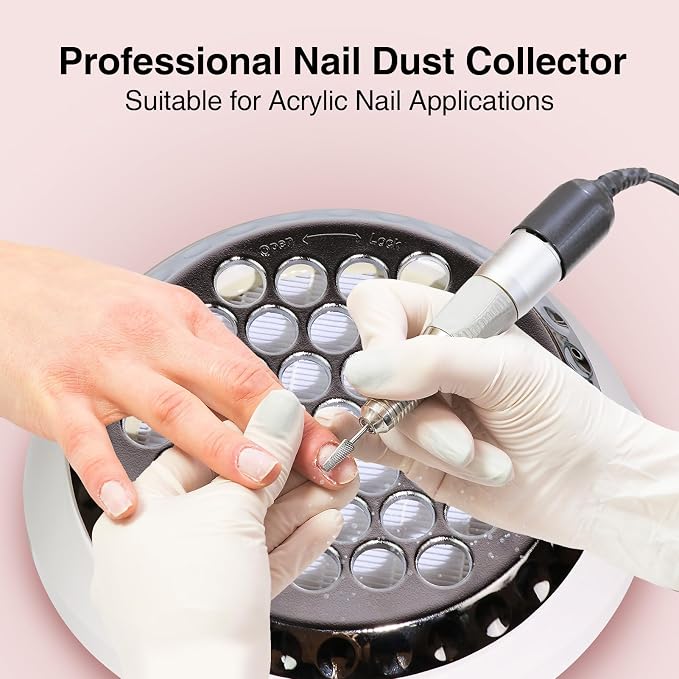 Nail Dust Collector+1 Filter 40W Turbo Vacuum No Fan Cleaner 5200RPM Suction - Image 4