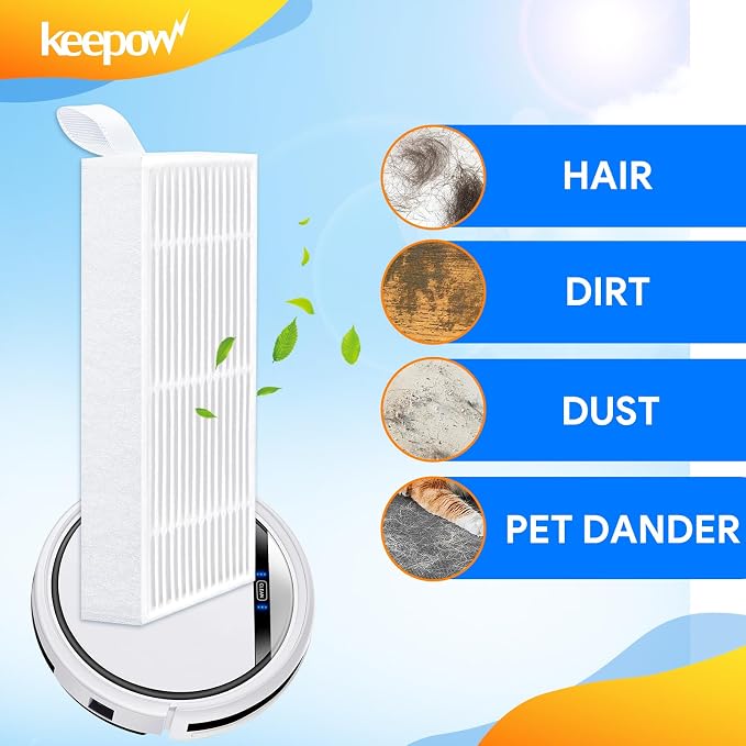 KEEPOW 10 Pack HEPA Filters Replacement Compatible - Image 5