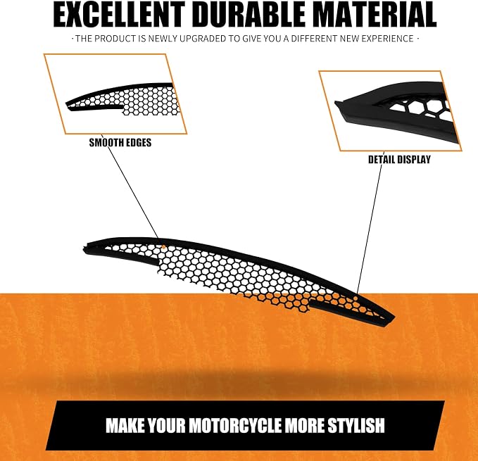 Motorcycle Mesh Fairing Grill Top Vent Grille Screen Fit - Image 9
