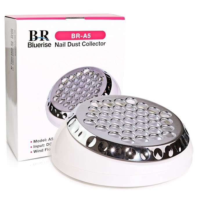 Nail Dust Collector+1 Filter 40W Turbo Vacuum No Fan Cleaner 5200RPM Suction by BRBLUERISE