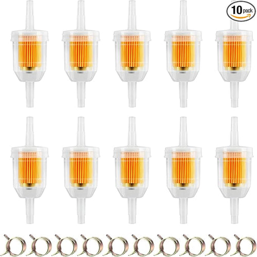 10 PCS 1/4 Inch and 5/16 Inch Gas Inline Fuel Filters by Unknown