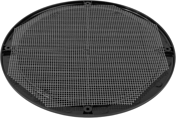 100-Pack 8" Round Air Vent Cover – Black Plastic Soffit Air Vent Deflector - Image 9