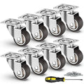 HOLKIE Caster Wheels 1.5 inch, Heavy Duty Furniture Casters Set of 8, Rubber by HOLKIEUSA