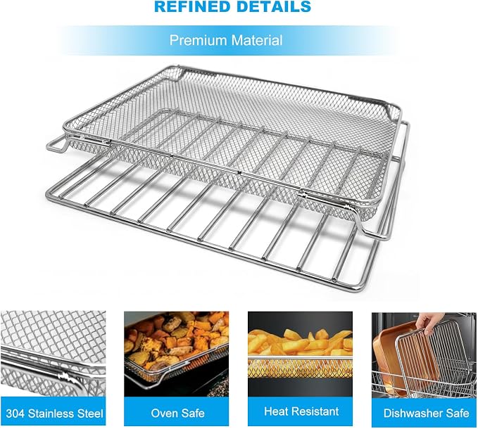 Air Fryer Basket & Wire Rack Set - Image 4