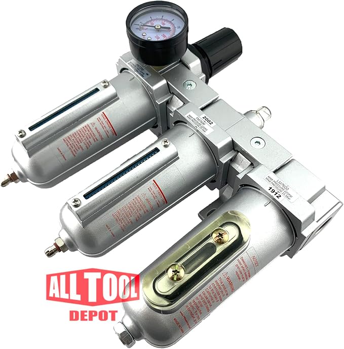 3 STAGE, HEAVY DUTY INDUSTRIAL GRADE FILTER REGULATOR COALESCING DESICCANT - Image 4