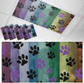 Yukro 4 Pack Fluorescent Light Covers Colorful Dog Paw Prints on The Board by Unknown