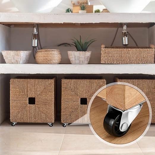 Maitys 8 Pcs 1" Swivel Profile Casters Wheels - Image 5