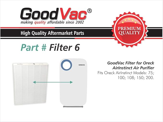 Replacement to fit Oreck AirInstinct 75, 200 HEPA Air Filter - Image 2