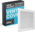 Repa Market 8 x 8 Inch White Square Air Vent Cover by RepaMarket