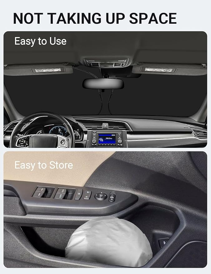 Proadsy 2026 Upgrade Windshield Sun Shade Custom Fit Honda Civic 2016-2021 - Image 9