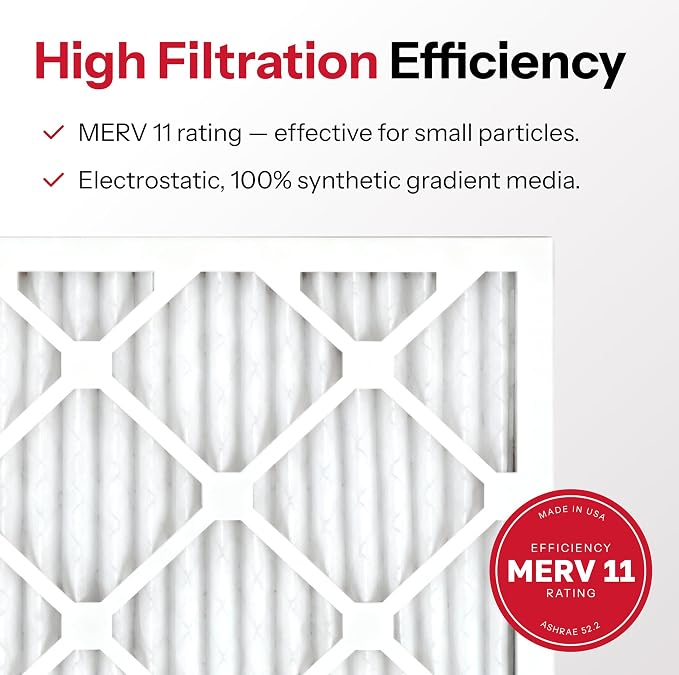 20x25x1 Air Filter by AIRx Filters MERV 11 Pleated Furnace Filter HVAC AC - Image 4