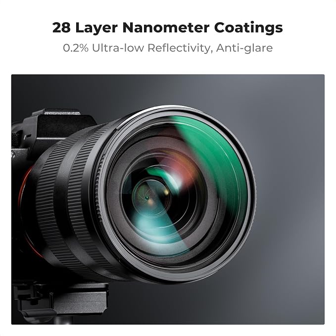 K&F CONCEPT 49mm Black Diffusion 1/4 & 1/8 Lens Filter Kit, Mist Cinematic - Image 7