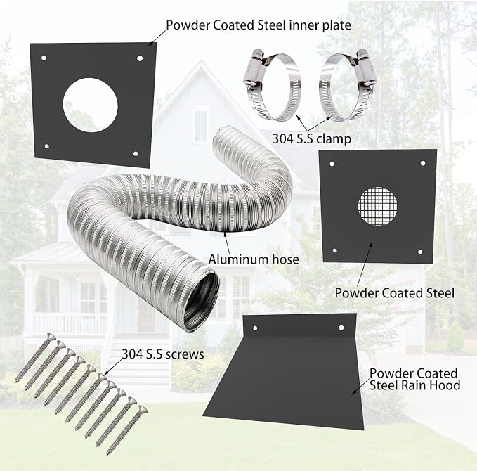 Pellet Stove Pipe Kit，Outside Cold Air Set - Image 2
