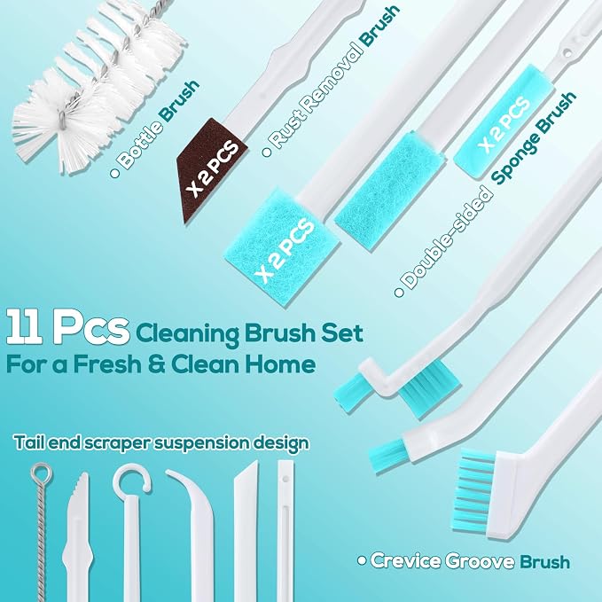 XANGNIER 11 Pcs Humidifier Cleaner Brush Set–Small Detail Cleaning Brushes - Image 3