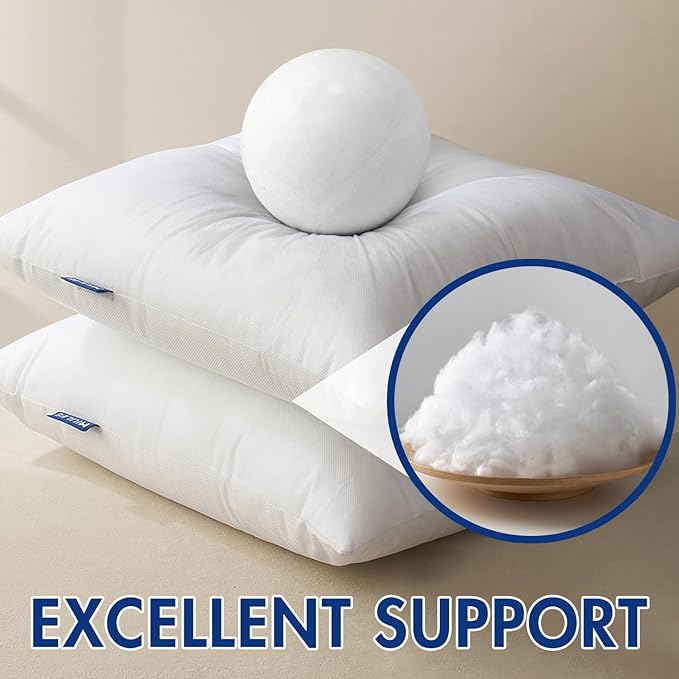 MIULEE Pillow Insert 14x26 Inch, Decorative Rectangle Throw Pillow Inserts, Premium Fluffy Pillow Forms Sham Stuffer for Sofa Couch Living Room