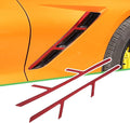 Real Carbon Fiber Car Fender Air Vent Trim Sticker by LLKUANG