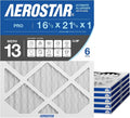 Aerostar 16 1/2x21 5/8x1 MERV 13 High Efficiency Pleated Air Filter, by AirFiltersDelivered