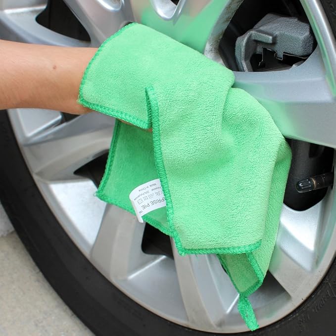 Reusable Thick Microfiber Cleaning Cloths Pastel Kitchen Towels - Image 9
