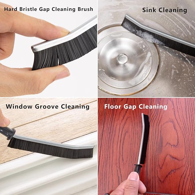 CRAFNEW 18Pcs Stiff Bristle Crevice Cleaning Brush Set, All Purpose Detail - Image 3