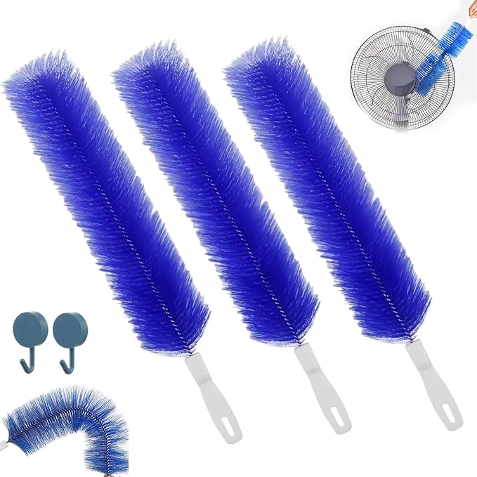 Bendable Microfiber Head Reusable Dust Remover Fan Cleaner Brush by Unknown
