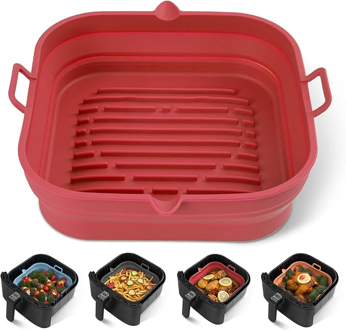 Silicone Air Fryer Liners Square by Loveuing