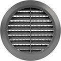 Graphite/Gray 4" Inch Round Ventilation Grille by ECOPROVENT