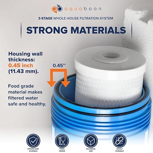 Aquaboon 3-Stage Whole House Water Filter System - Image 5