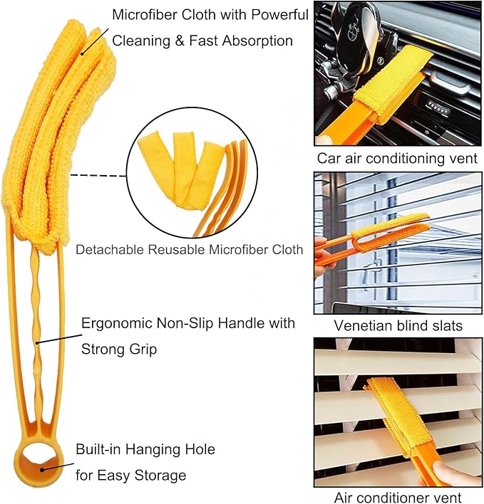 5Pcs Window Blind Cleaning Set, Washable dust Removal Cleaning Tools, air Vent - Image 4