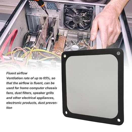 140mm x 140mm Computer Case Fan Dust Filter, PC Cooler Fan Dust Filter Cover - Image 3