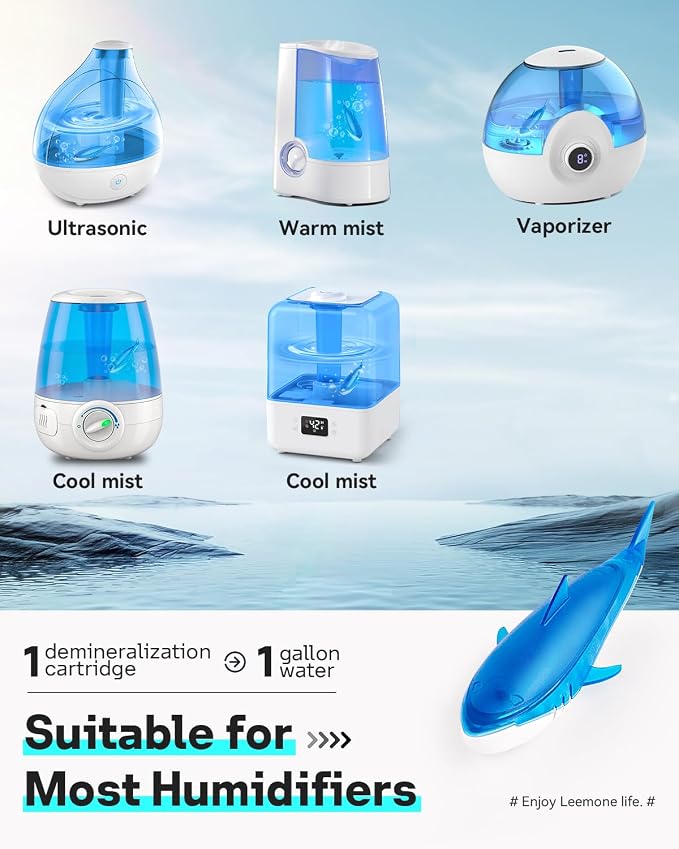 Leemone Humidifier Cleaner Shark, Demineralization Float Shark Compatible - Image 3