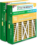 Filterbuy 21x23.5x5 Air Filter MERV 11 Superior Pet & Allergy Defense, Pleated by Filterbuy