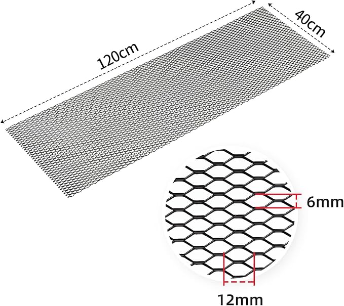 AggAuto Universal 47"x16" Car Grill Mesh - Image 4
