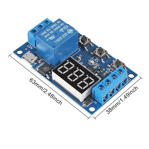 4pcs DC 6-30V Timer Relay Programmable Delay Relay Module Cycle Timer - Image 6