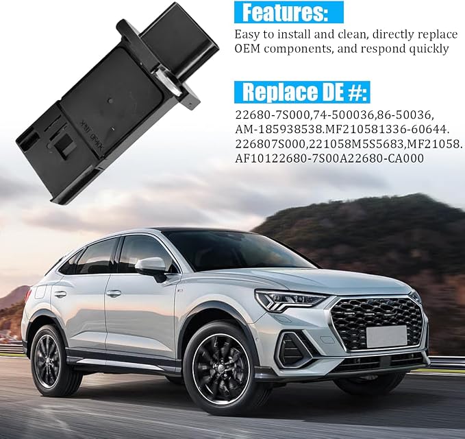 Car Air Flow Meter Sensor, OEM# 22680-7S00 Replace Heavy Duty Vehicle Mass - Image 4