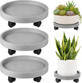 3 Pack Plant Caddy with Wheels Rolling Plant Stand with Wheels 13 Inch Plant by Planterhoma