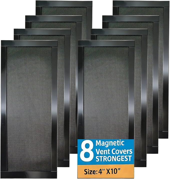 Magnetic Floor Vent Covers – 8 Pack Register Vent Filters Covers - Image 8