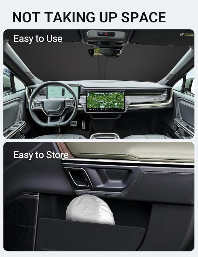 Proadsy 2026 Upgrade Windshield Sun Shade Custom Fit 2015-2025 2026 - Image 9