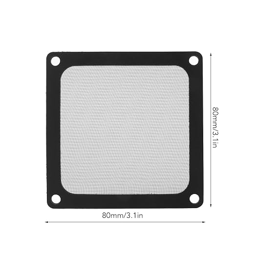 5Pcs 80mm PC Cooler Fan Dust Filter, 65% High Ventilation Rate Magnetic Frame - Image 6