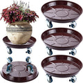 Planterhoma 3 Packs 13 inches Metal Plant Caddy by Planterhoma