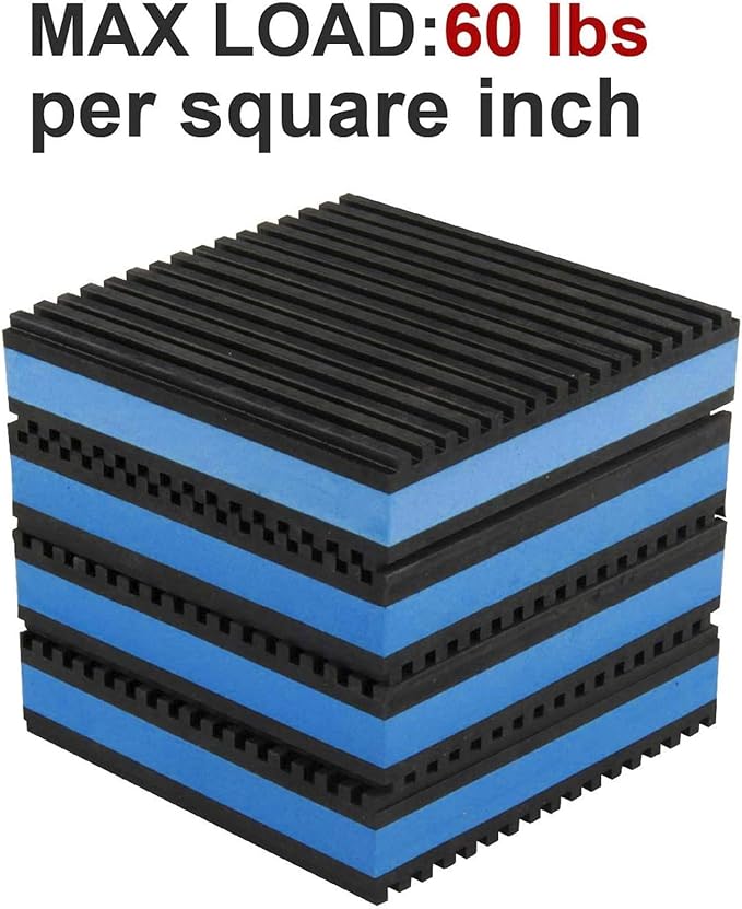 LBG Products Rubber Anti-Vibration Isolator Pads, Heavy Duty Blue EVA Pad - Image 4