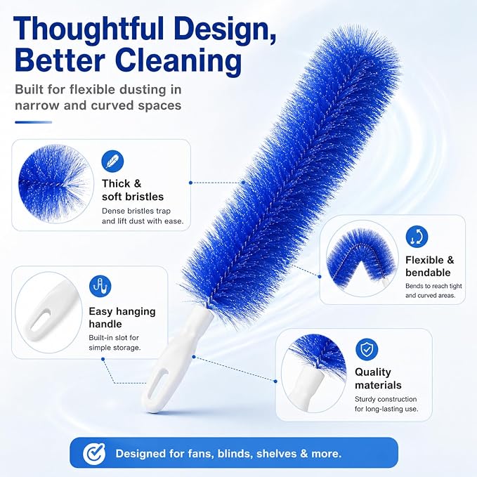 Aquanexis 90 Flexible Ceiling & Fan Dust Magnet, Hanging Holes, Soft Bristles - Image 3