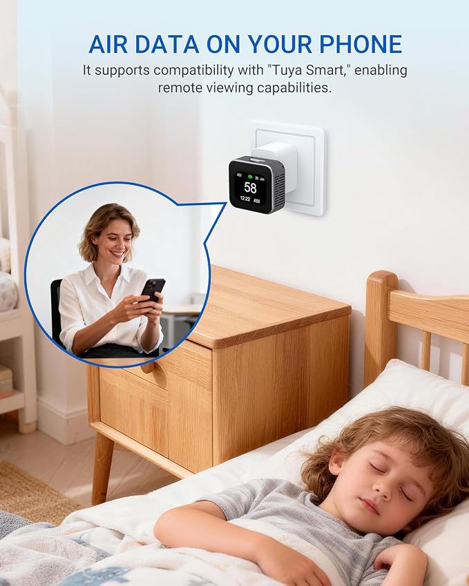 Air Quality Monitor Plug-in, Portable Air Tester - Image 5